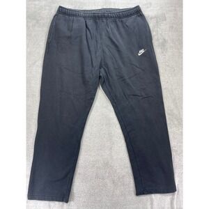 Nike Sweatpants Mens 4XL Black Club Fleece Straight Leg Fleece Relaxed